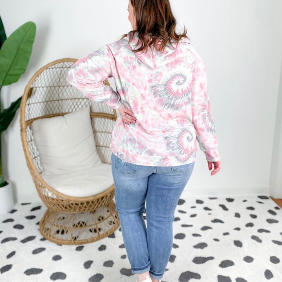 Tie dye hooded top - Picture 4 of 4